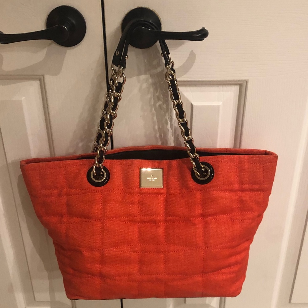 Beautiful Fall Authentic orange Kate Spade purse